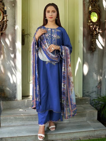 3 Piece - Embroided Lawn Suit