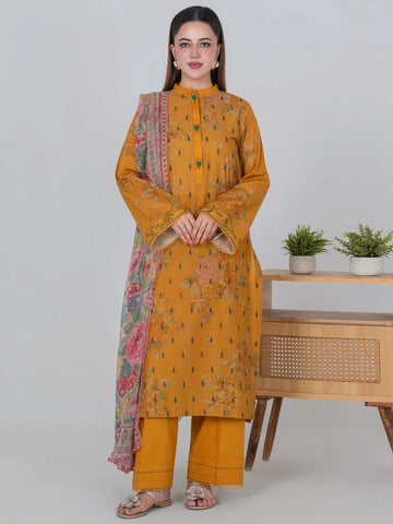3 Piece - Embroided Lawn Suit