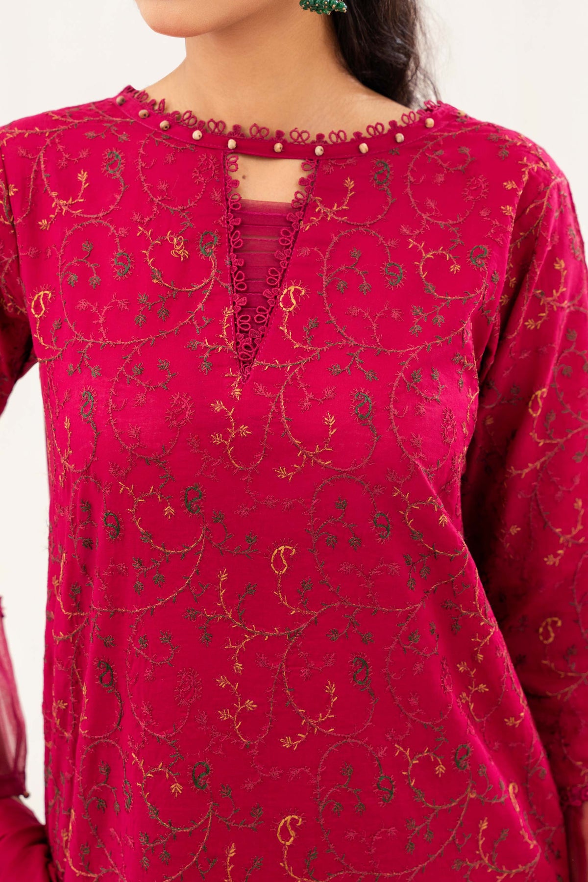 AY703- Rosy Elegance 3Pc Lawn