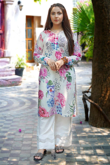 3 Piece - Printed Lawn Suit