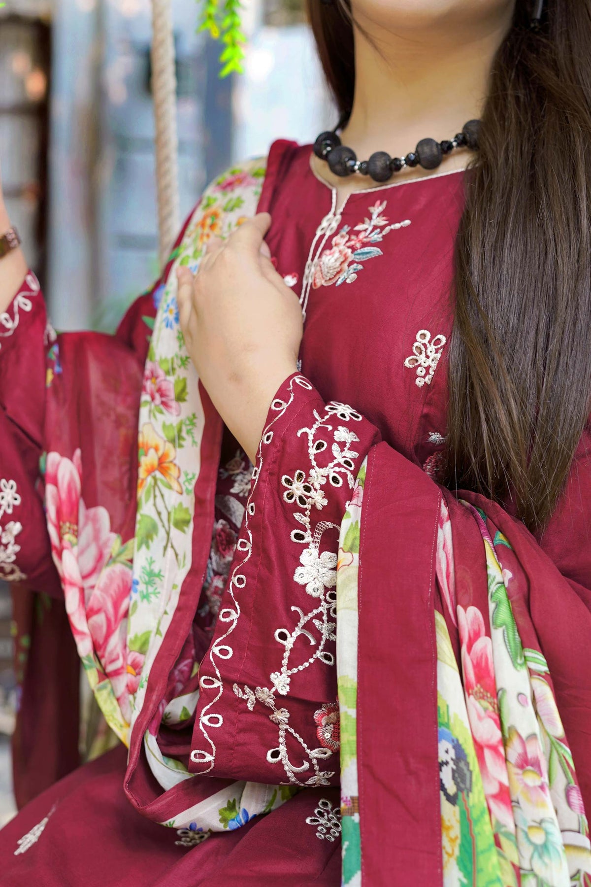 3 Piece Embroidered Lawn Suit