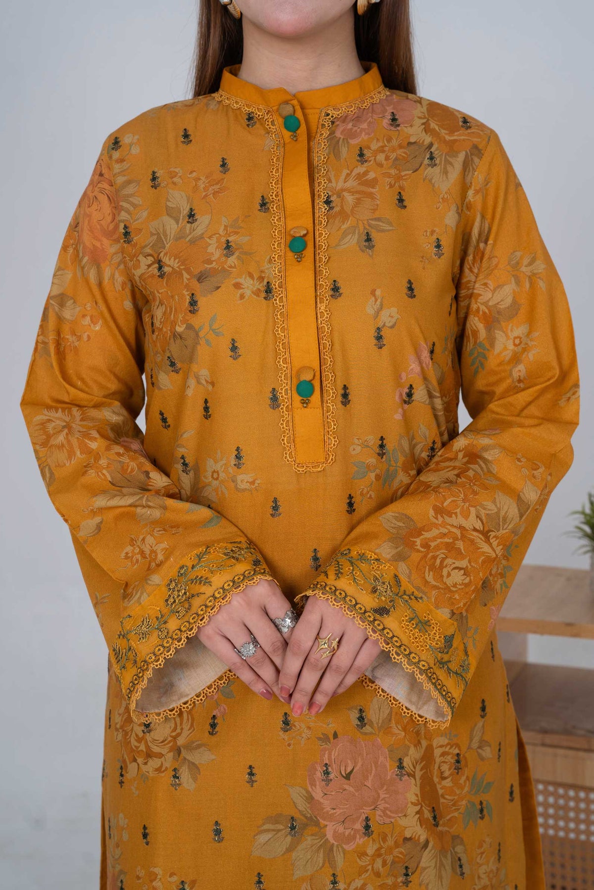 3 Piece - Embroided Lawn Suit
