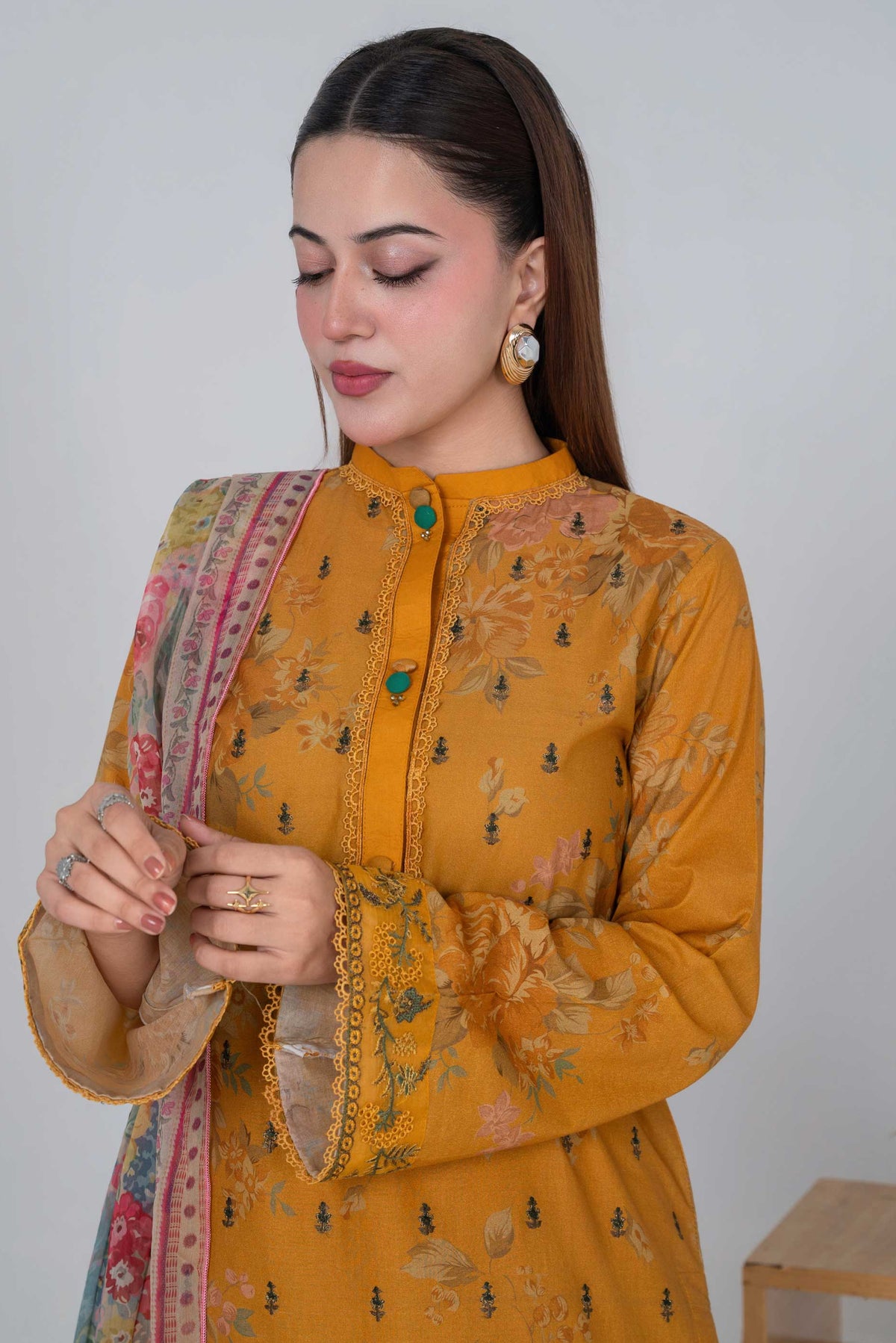 3 Piece - Embroided Lawn Suit
