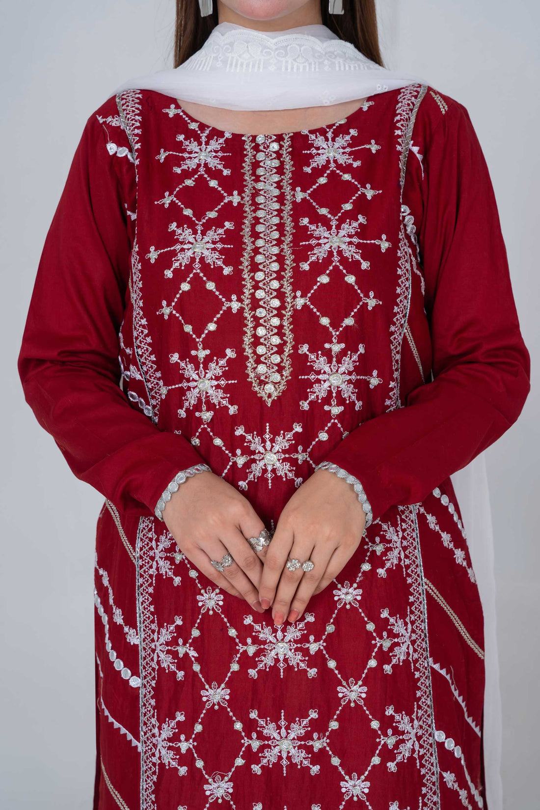 3 Piece - Embroided Lawn Suit