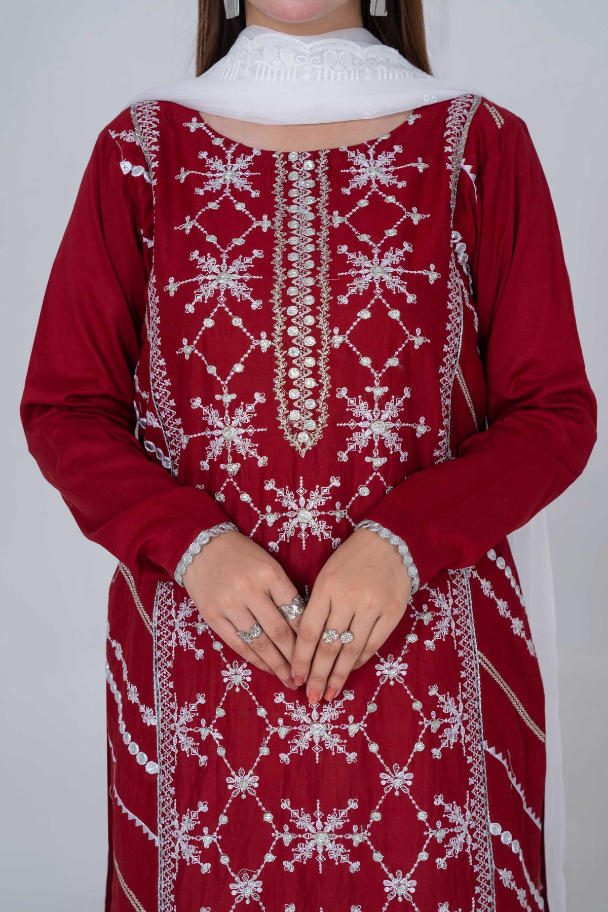 3 Piece - Embroided Lawn Suit