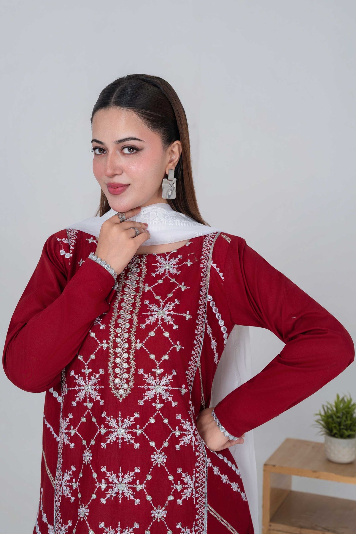 3 Piece - Embroided Lawn Suit