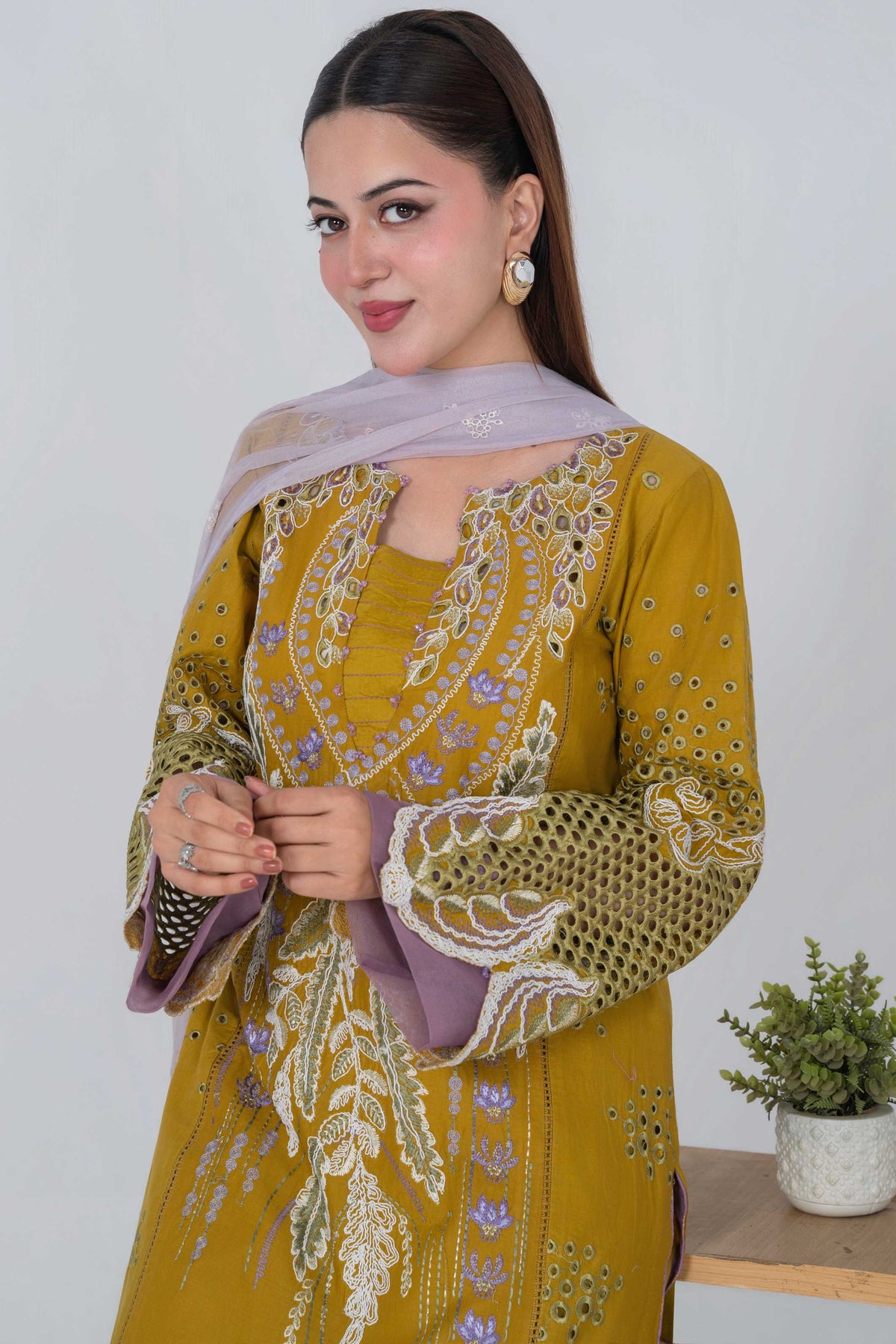 3 Piece - Embroided Lawn Suit