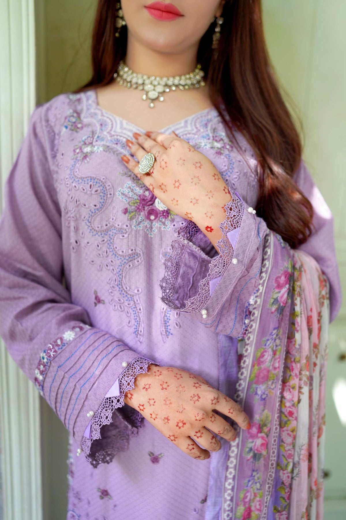 3 Piece - Embroided Lawn Suit