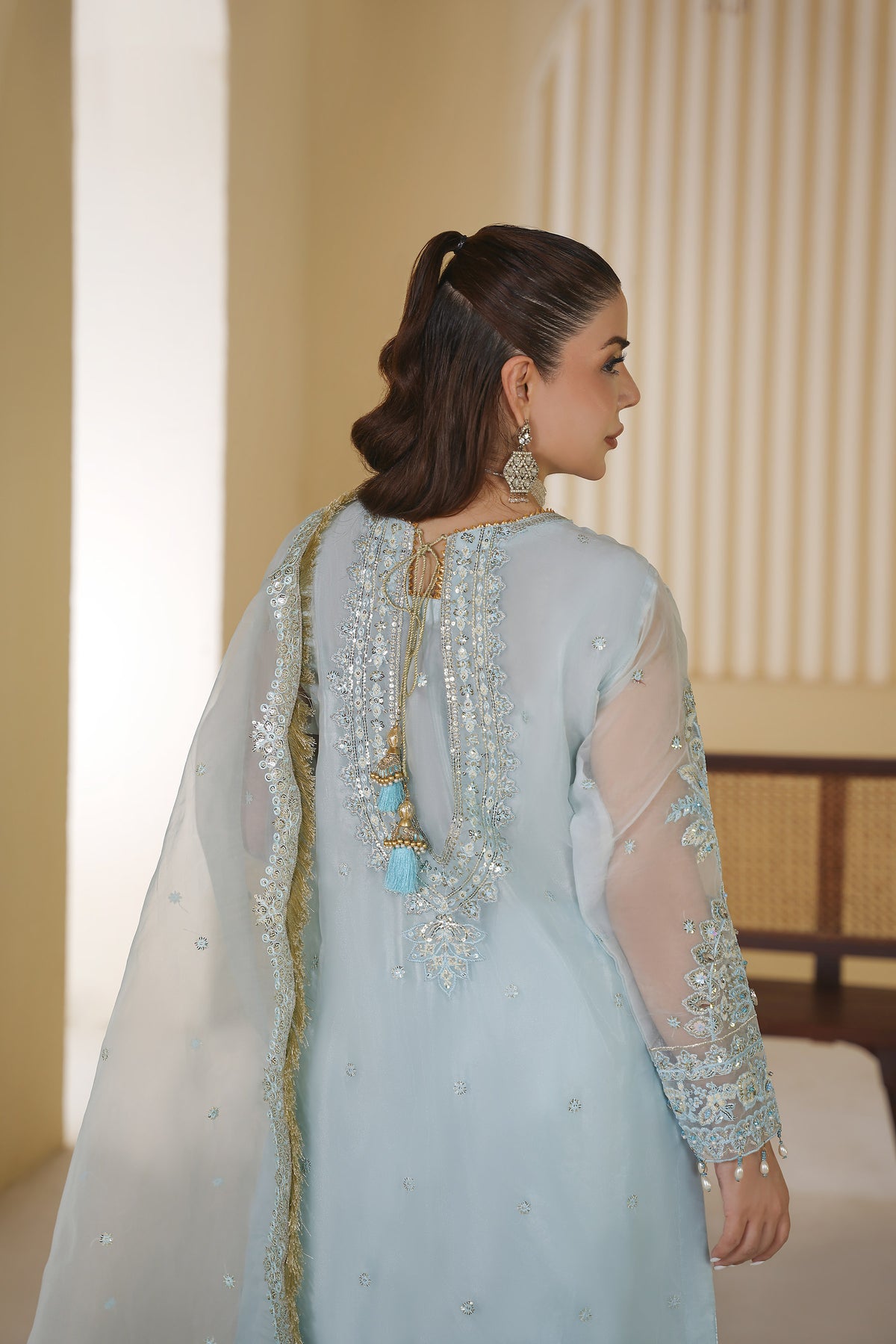 3 Piece - Embroided Formal Suit