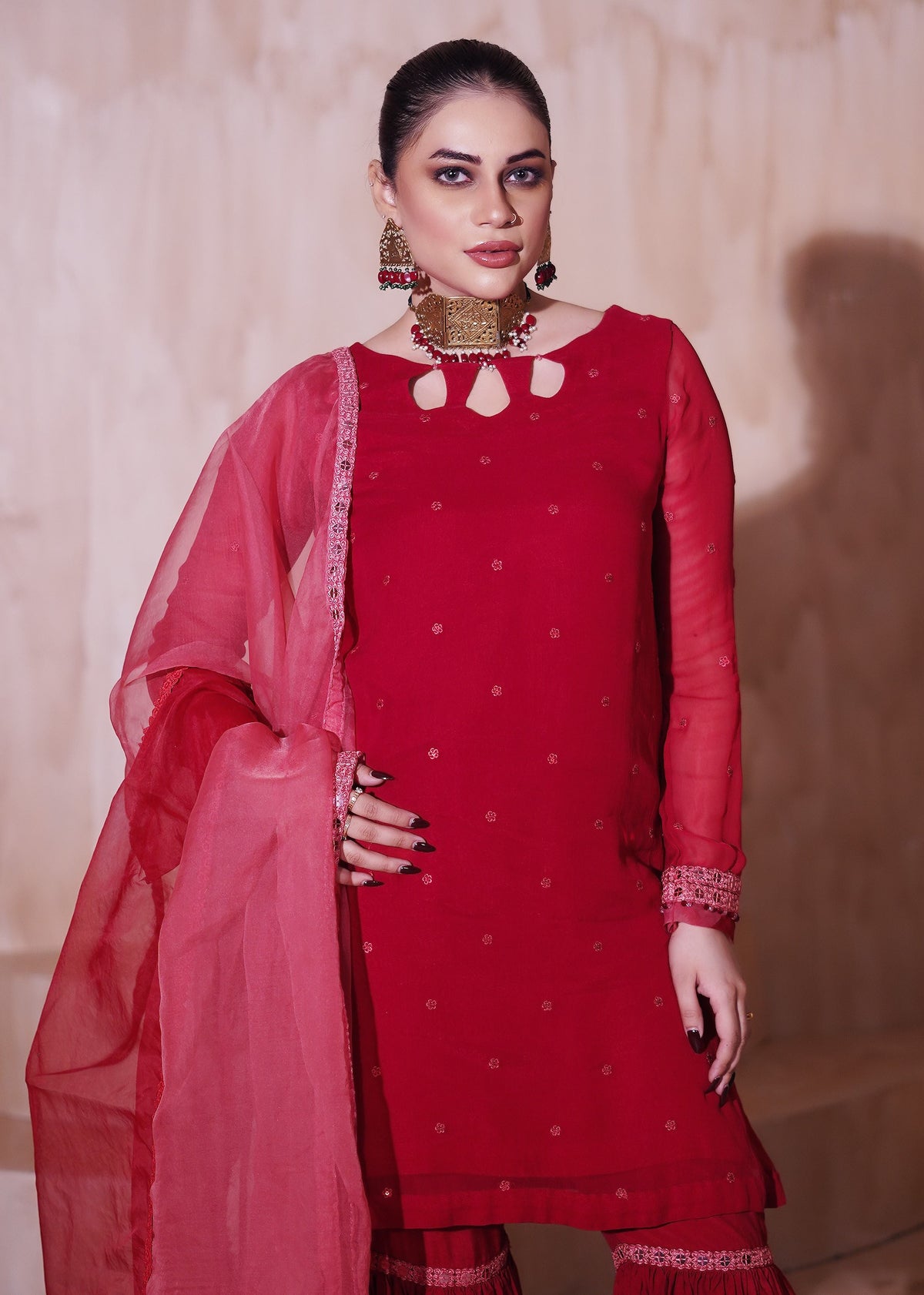 AY421 - Rising Charms 3Pc Chiffon