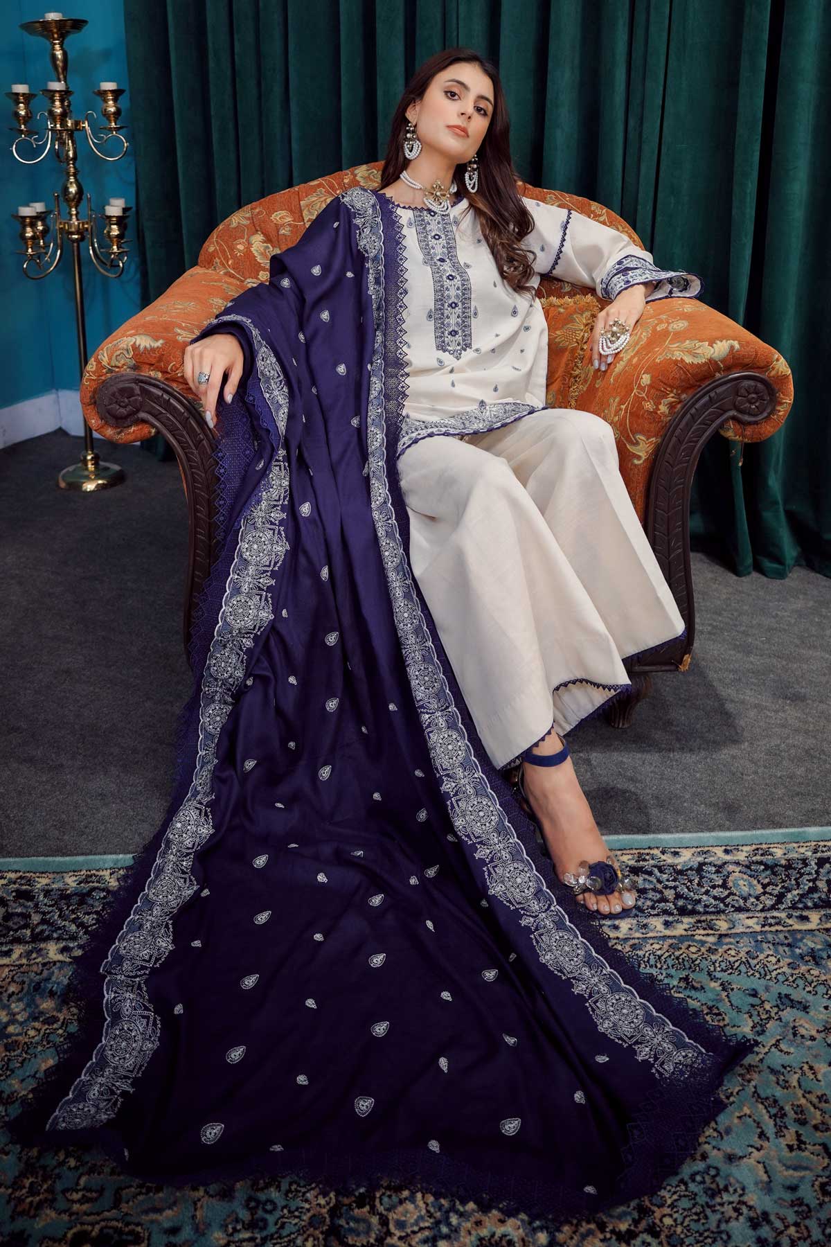 Off White - Moksh by Aayra - Khaddar Unstitched Collection