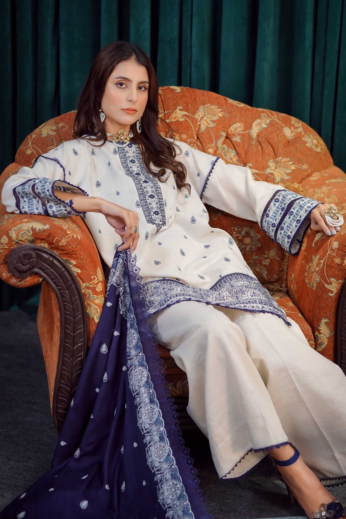 Off White - Moksh by Aayra - Khaddar Unstitched Collection