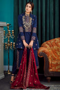 Navy Blue - Moksh by Aayra - Khaddar Unstitched Collection